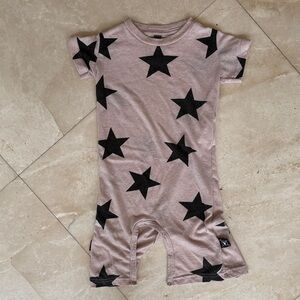 nununu Blush Star Print Romper